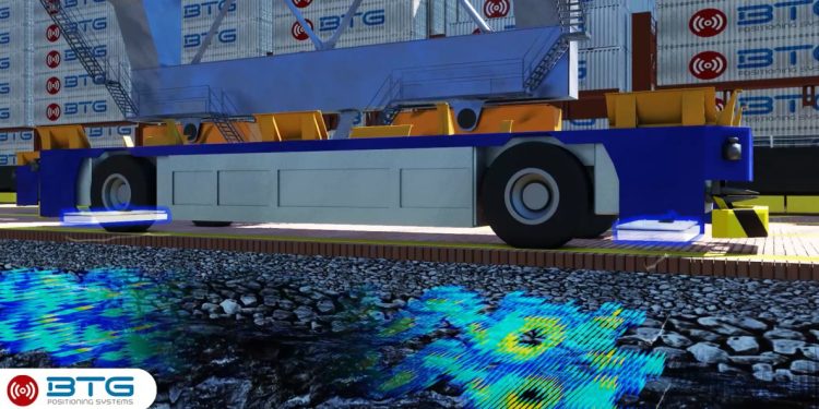 Introduction of Ground Sensing Localization (GSL). BTG Positioning Systems is launching a completely new positioning method for cranes and vehicles: Ground Sensing Localization (GSL). Photo by BTG.